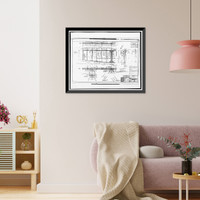 Historic Framed Print, Tallulah Falls Bridge, Spanning Tallulah Falls River on U.S. Highway 23/S, Tallulah Falls, Habersham County, GA - 27,  17-7/8" x 21-7/8"