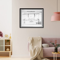 Historic Framed Print, Tallulah Falls Bridge, Spanning Tallulah Falls River on U.S. Highway 23/S, Tallulah Falls, Habersham County, GA - 35,  17-7/8" x 21-7/8"