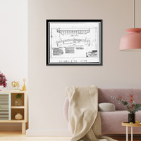 Historic Framed Print, Tallulah Falls Dam, Spanning Tallulah Falls River on U.S. Highway 23/S, Tallulah Falls, Habersham County, GA - 4,  17-7/8" x 21-7/8"