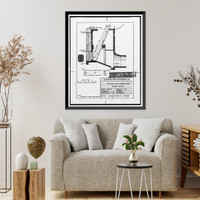 Historic Framed Print, Tallulah Falls Dam, Spanning Tallulah Falls River on U.S. Highway 23/S, Tallulah Falls, Habersham County, GA - 8,  17-7/8" x 21-7/8"