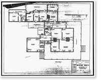 Historic Framed Print, U.S. Naval Air Station, Captain's Quarters, Q-8 North Avenue, Pensacola, Escambia County, FL - 4,  17-7/8" x 21-7/8"