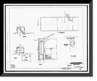 Historic Framed Print, U.S. Naval Air Station, Ship Carpenter's Workshop, 368 South Avenue, Pensacola, Escambia County, FL - 2,  17-7/8" x 21-7/8"