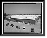 Historic Framed Print, NASA Industrial Plant, Manufacturing & Testing Facility, 12214 Lakewood Boulevard, Downey, Los Angeles County, CA,  17-7/8" x 21-7/8"