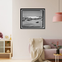 Historic Framed Print, NASA Industrial Plant, Manufacturing & Testing Facility, 12214 Lakewood Boulevard, Downey, Los Angeles County, CA - 2,  17-7/8" x 21-7/8"