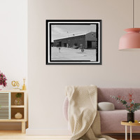 Historic Framed Print, NASA Industrial Plant, Manufacturing & Testing Facility, 12214 Lakewood Boulevard, Downey, Los Angeles County, CA - 5,  17-7/8" x 21-7/8"