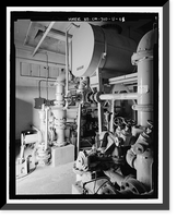 Historic Framed Print, NASA Industrial Plant, Reservoir & Pump House, 12214 Lakewood Boulevard, Downey, Los Angeles County, CA,  17-7/8" x 21-7/8"