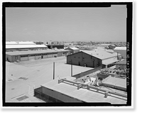 Historic Framed Print, NASA Industrial Plant, Material Conservation & Storage Facility, 12214 Lakewood Boulevard, Downey, Los Angeles County, CA,  17-7/8" x 21-7/8"