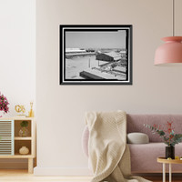 Historic Framed Print, NASA Industrial Plant, Material Conservation & Storage Facility, 12214 Lakewood Boulevard, Downey, Los Angeles County, CA,  17-7/8" x 21-7/8"