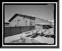 Historic Framed Print, NASA Industrial Plant, Material Conservation & Storage Facility, 12214 Lakewood Boulevard, Downey, Los Angeles County, CA - 4,  17-7/8" x 21-7/8"