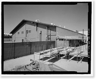 Historic Framed Print, NASA Industrial Plant, Material Conservation & Storage Facility, 12214 Lakewood Boulevard, Downey, Los Angeles County, CA - 4,  17-7/8" x 21-7/8"
