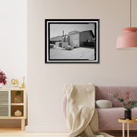 Historic Framed Print, NASA Industrial Plant, Material Conservation & Storage Facility, 12214 Lakewood Boulevard, Downey, Los Angeles County, CA - 5,  17-7/8" x 21-7/8"