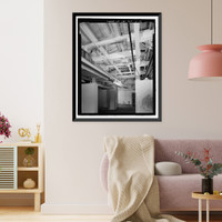 Historic Framed Print, NASA Industrial Plant, Material Conservation & Storage Facility, 12214 Lakewood Boulevard, Downey, Los Angeles County, CA - 12,  17-7/8" x 21-7/8"