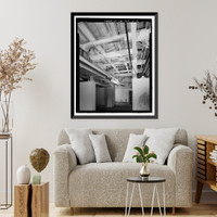 Historic Framed Print, NASA Industrial Plant, Material Conservation & Storage Facility, 12214 Lakewood Boulevard, Downey, Los Angeles County, CA - 12,  17-7/8" x 21-7/8"