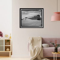 Historic Framed Print, NASA Industrial Plant, Systems Integration & Checkout Facility, 12214 Lakewood Boulevard, Downey, Los Angeles County, CA - 4,  17-7/8" x 21-7/8"