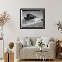 Historic Framed Print, NASA Industrial Plant, Systems Integration & Checkout Facility, 12214 Lakewood Boulevard, Downey, Los Angeles County, CA - 6,  17-7/8" x 21-7/8"