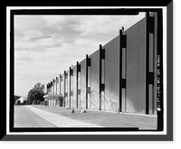 Historic Framed Print, NASA Industrial Plant, Systems Integration & Checkout Facility, 12214 Lakewood Boulevard, Downey, Los Angeles County, CA - 8,  17-7/8" x 21-7/8"