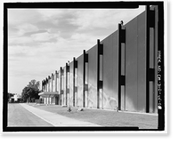 Historic Framed Print, NASA Industrial Plant, Systems Integration & Checkout Facility, 12214 Lakewood Boulevard, Downey, Los Angeles County, CA - 8,  17-7/8" x 21-7/8"