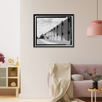 Historic Framed Print, NASA Industrial Plant, Systems Integration & Checkout Facility, 12214 Lakewood Boulevard, Downey, Los Angeles County, CA - 8,  17-7/8" x 21-7/8"