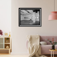 Historic Framed Print, NASA Industrial Plant, Systems Integration & Checkout Facility, 12214 Lakewood Boulevard, Downey, Los Angeles County, CA - 24,  17-7/8" x 21-7/8"