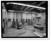 Historic Framed Print, NASA Industrial Plant, Systems Integration & Checkout Facility, 12214 Lakewood Boulevard, Downey, Los Angeles County, CA - 25,  17-7/8" x 21-7/8"