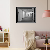 Historic Framed Print, NASA Industrial Plant, Systems Integration & Checkout Facility, 12214 Lakewood Boulevard, Downey, Los Angeles County, CA - 26,  17-7/8" x 21-7/8"