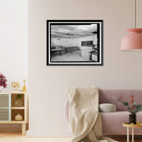 Historic Framed Print, NASA Industrial Plant, Systems Integration & Checkout Facility, 12214 Lakewood Boulevard, Downey, Los Angeles County, CA - 32,  17-7/8" x 21-7/8"