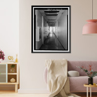 Historic Framed Print, NASA Industrial Plant, Systems Integration & Checkout Facility, 12214 Lakewood Boulevard, Downey, Los Angeles County, CA - 35,  17-7/8" x 21-7/8"