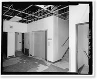 Historic Framed Print, NASA Industrial Plant, Systems Integration & Checkout Facility, 12214 Lakewood Boulevard, Downey, Los Angeles County, CA - 39,  17-7/8" x 21-7/8"