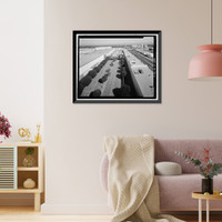 Historic Framed Print, Douglas Aircraft Company Long Beach Plant, 3855 Lakewood Boulevard, Long Beach, Los Angeles County, CA - 3,  17-7/8" x 21-7/8"