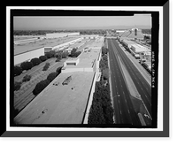 Historic Framed Print, Douglas Aircraft Company Long Beach Plant, 3855 Lakewood Boulevard, Long Beach, Los Angeles County, CA - 4,  17-7/8" x 21-7/8"