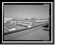Historic Framed Print, Douglas Aircraft Company Long Beach Plant, 3855 Lakewood Boulevard, Long Beach, Los Angeles County, CA - 8,  17-7/8" x 21-7/8"