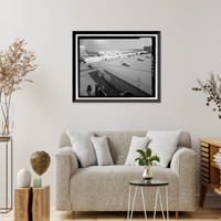 Historic Framed Print, Douglas Aircraft Company Long Beach Plant, 3855 Lakewood Boulevard, Long Beach, Los Angeles County, CA - 9,  17-7/8" x 21-7/8"