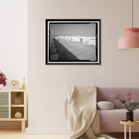 Historic Framed Print, Douglas Aircraft Company Long Beach Plant, 3855 Lakewood Boulevard, Long Beach, Los Angeles County, CA - 14,  17-7/8" x 21-7/8"