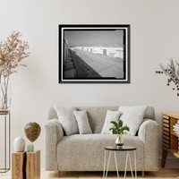Historic Framed Print, Douglas Aircraft Company Long Beach Plant, 3855 Lakewood Boulevard, Long Beach, Los Angeles County, CA - 14,  17-7/8" x 21-7/8"