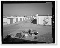 Historic Framed Print, Douglas Aircraft Company Long Beach Plant, 3855 Lakewood Boulevard, Long Beach, Los Angeles County, CA - 15,  17-7/8" x 21-7/8"