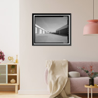 Historic Framed Print, Douglas Aircraft Company Long Beach Plant, 3855 Lakewood Boulevard, Long Beach, Los Angeles County, CA - 18,  17-7/8" x 21-7/8"