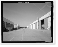 Historic Framed Print, Douglas Aircraft Company Long Beach Plant, 3855 Lakewood Boulevard, Long Beach, Los Angeles County, CA - 19,  17-7/8" x 21-7/8"