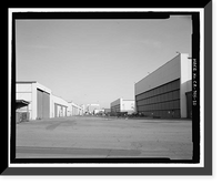 Historic Framed Print, Douglas Aircraft Company Long Beach Plant, 3855 Lakewood Boulevard, Long Beach, Los Angeles County, CA - 20,  17-7/8" x 21-7/8"