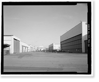 Historic Framed Print, Douglas Aircraft Company Long Beach Plant, 3855 Lakewood Boulevard, Long Beach, Los Angeles County, CA - 20,  17-7/8" x 21-7/8"