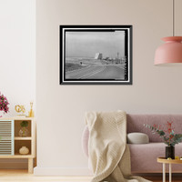 Historic Framed Print, Beale Air Force Base, Perimeter Acquisition Vehicle Entry Phased-Array Warning System, End of Spencer Paul Road, north of Warren Shingle, Marysville vicinity, Yuba County, CA - 3,  17-7/8" x 21-7/8"