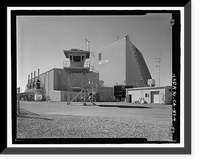 Historic Framed Print, Beale Air Force Base, Perimeter Acquisition Vehicle Entry Phased-Array Warning System, End of Spencer Paul Road, north of Warren Shingle, Marysville vicinity, Yuba County, CA - 4,  17-7/8" x 21-7/8"