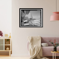 Historic Framed Print, Beale Air Force Base, Perimeter Acquisition Vehicle Entry Phased-Array Warning System, End of Spencer Paul Road, north of Warren Shingle, Marysville vicinity, Yuba County, CA - 7,  17-7/8" x 21-7/8"