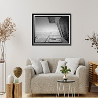 Historic Framed Print, Beale Air Force Base, Perimeter Acquisition Vehicle Entry Phased-Array Warning System, End of Spencer Paul Road, north of Warren Shingle, Marysville vicinity, Yuba County, CA - 9,  17-7/8" x 21-7/8"