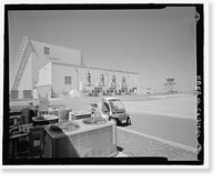 Historic Framed Print, Beale Air Force Base, Perimeter Acquisition Vehicle Entry Phased-Array Warning System, Power Plant, End of Spencer Paul Road, north of Warren Shingle, Marysville vicinity, Yuba County, CA,  17-7/8" x 21-7/8"