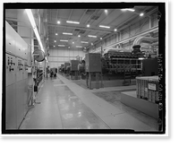Historic Framed Print, Beale Air Force Base, Perimeter Acquisition Vehicle Entry Phased-Array Warning System, Power Plant, End of Spencer Paul Road, north of Warren Shingle, Marysville vicinity, Yuba County, CA - 3,  17-7/8" x 21-7/8"