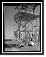 Historic Framed Print, Beale Air Force Base, Perimeter Acquisition Vehicle Entry Phased-Array Warning System, Guard Tower, End of Spencer Paul Road, north of Warren Shingle, Marysville vicinity, Yuba County, CA - 2,  17-7/8" x 21-7/8"