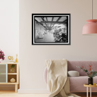 Historic Framed Print, Beale Air Force Base, Perimeter Acquisition Vehicle Entry Phased-Array Warning System, Supply Warehouse, End of Spencer Paul Road, north of Warren Shingle, Marysville vicinity, Yuba County, CA - 2,  17-7/8" x 21-7/8"