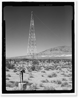 Historic Framed Print, Naval Ordnance Test Station Inyokern, Randsburg Wash Facility Target Test Towers, Tower Road, China Lake vicinity, Kern County, CA - 4,  17-7/8" x 21-7/8"