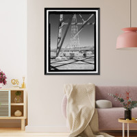 Historic Framed Print, Naval Ordnance Test Station Inyokern, Randsburg Wash Facility Target Test Towers, Tower Road, China Lake vicinity, Kern County, CA - 9,  17-7/8" x 21-7/8"