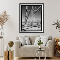 Historic Framed Print, Naval Ordnance Test Station Inyokern, Randsburg Wash Facility Target Test Towers, Tower Road, China Lake vicinity, Kern County, CA - 9,  17-7/8" x 21-7/8"